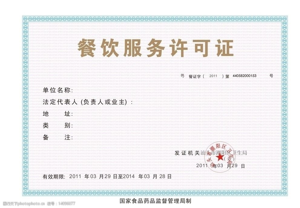 营业执照多大