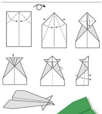 纸飞机12种折法图解图片