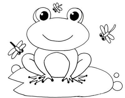 简笔画青蛙可爱图片