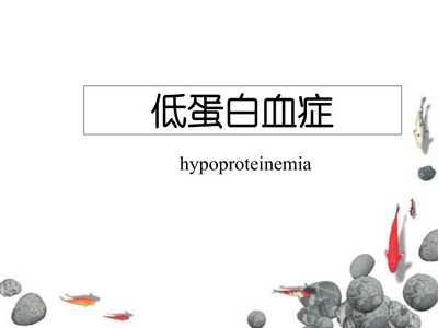 低蛋白血症怎么治疗