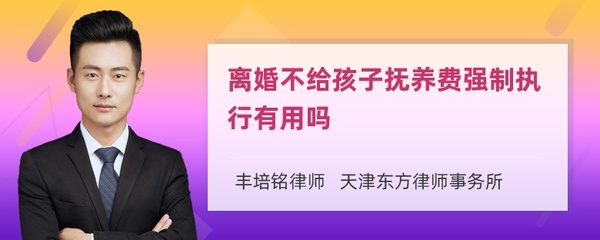 抚养费强制执行有用吗