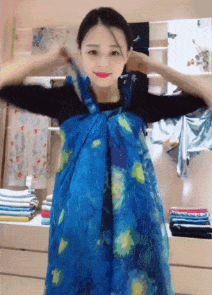 只用一个丝巾做裙子好看吗