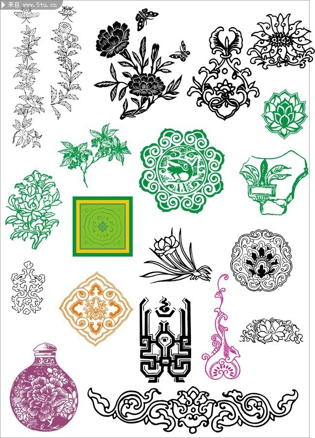 古代装饰花纹