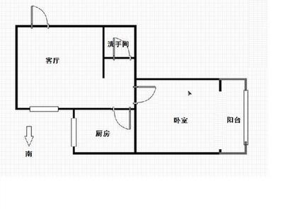 阳台为厨房的一室一厅装修