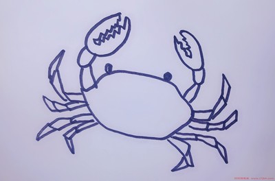 螃蟹该怎么画呢