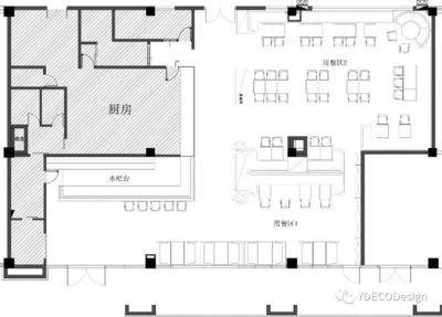 厨房平面图手绘