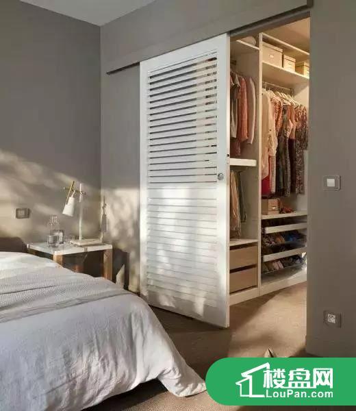衣帽间卧室一体效果图