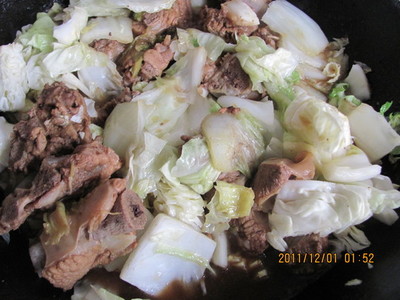 猪肉辣炒白菜做法大全家常