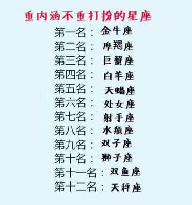 颜控星座