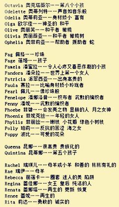 好听又有寓意的英文名