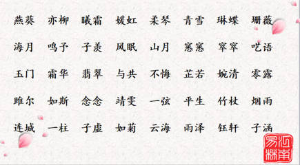 古诗取名男孩