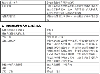 中銀基金面臨雙重壓力，執(zhí)行總裁代任督察長