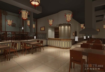 复古烧烤店装修效果图