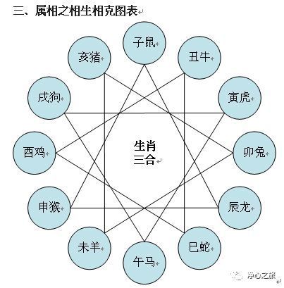 12生肖相克表