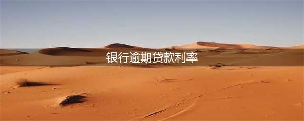 中国人民银行逾期贷款利率