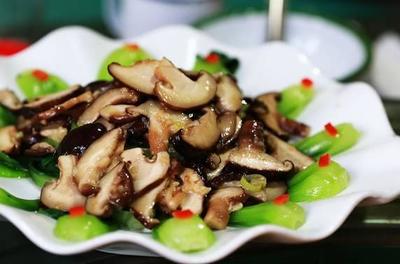 干香菇烧油菜