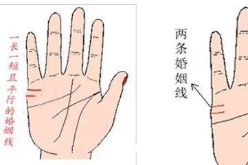婚姻线一长一短