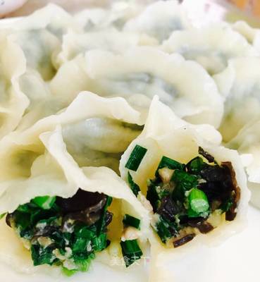 香菇木耳白菜馅饺子隔夜