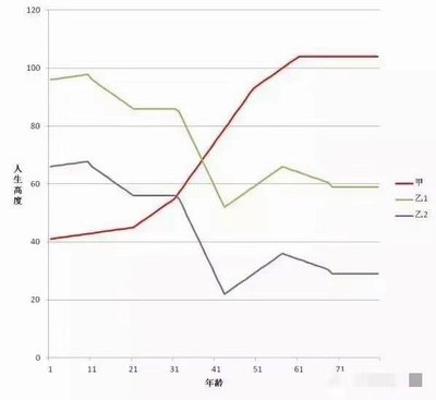 八字人生运势曲线图