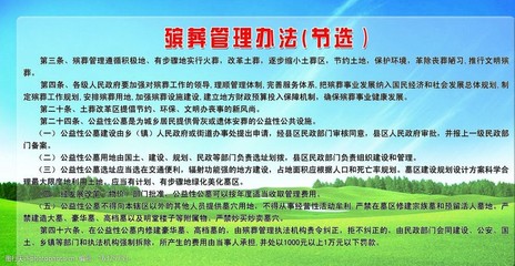 殡葬条例