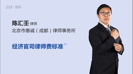 经济官司律师怎么收费
