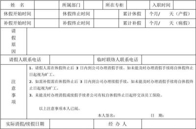 产假单