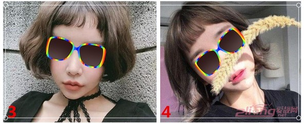眉上刘海卷发