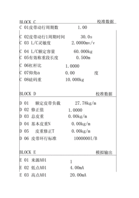 申克煤秤说明书