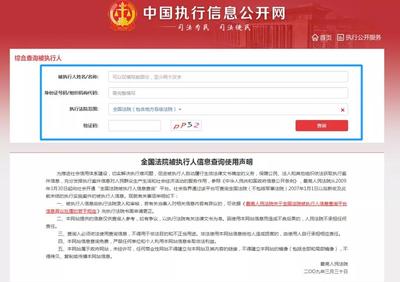 全国执行案件查询