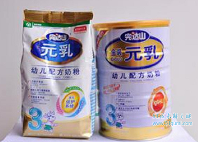 完达山奶粉排名