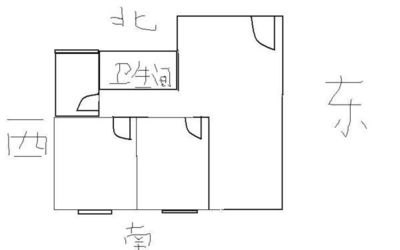 床头朝北靠厨房墙