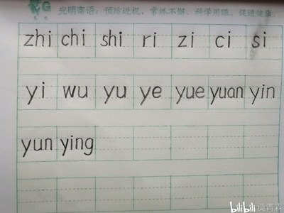 l在拼音本上怎么占格图片