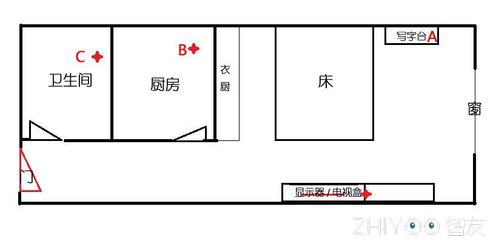 厕所离厨房远