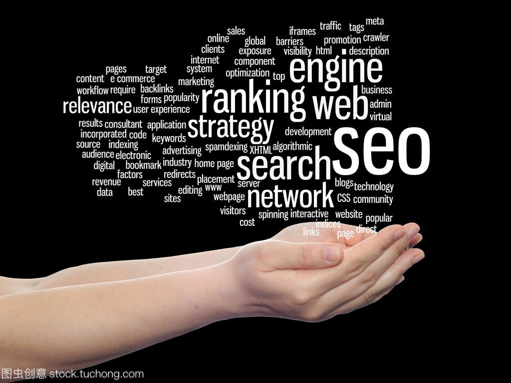 seo 抽象词云