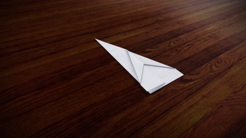 学作纸飞机的视频素材下载