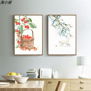 厨房画画挂画