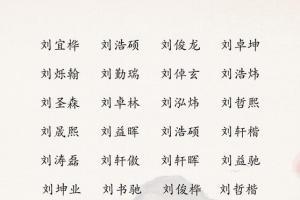取名字姓刘