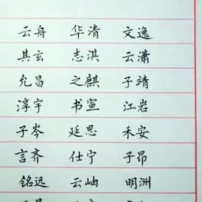简单的男孩名字笔画少