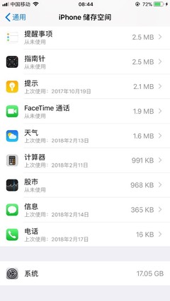 iphone手机内存多少够用 nssad9