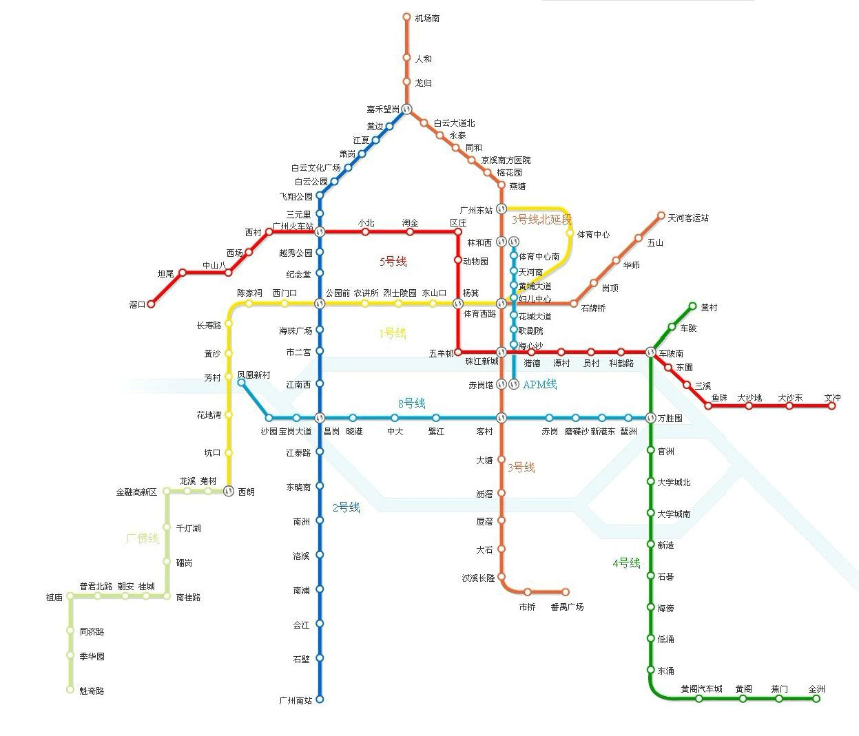 广州轻轨路线