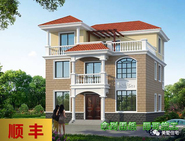自建一层半楼房设计图