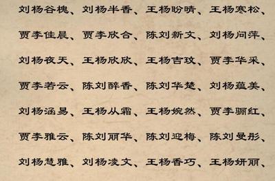 贾怎么取名字好听