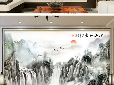 山水装饰