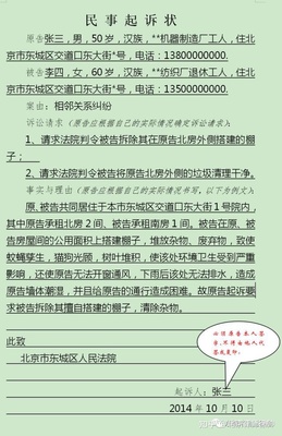 房产继承起诉书