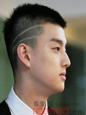 长脸适合的发型男