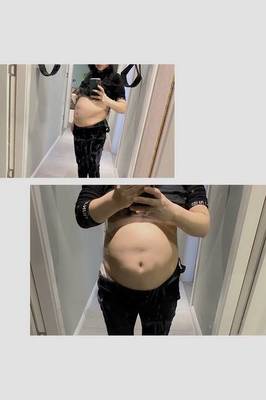 怀孕四个半月肚子多大
