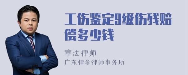 工伤鉴定九级多少钱