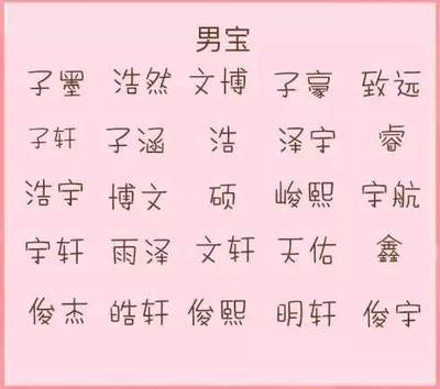 女孩子取什么名字好