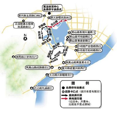 今天杭州西湖景区限号