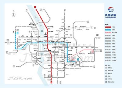 长沙地铁线路图高清晰